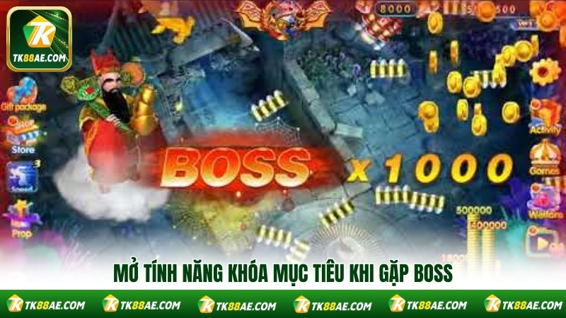 Mở tính năng khóa mục tiêu khi gặp boss Mở tính năng khóa mục tiêu khi gặp boss