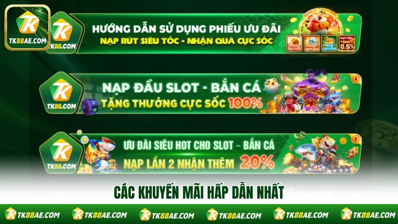 Các khuyến mãi hấp dẫn nhất Các khuyến mãi hấp dẫn nhất